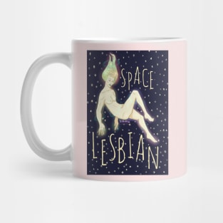 | space lesbian | Mug